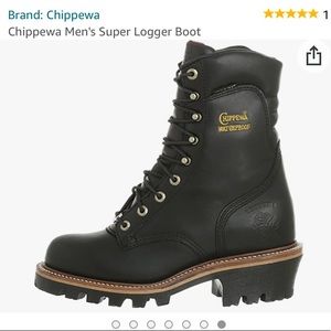Men’s Chippewa logger steel toe boots